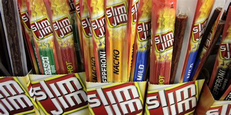 bag of fake slim jims|are slim jims good for you.